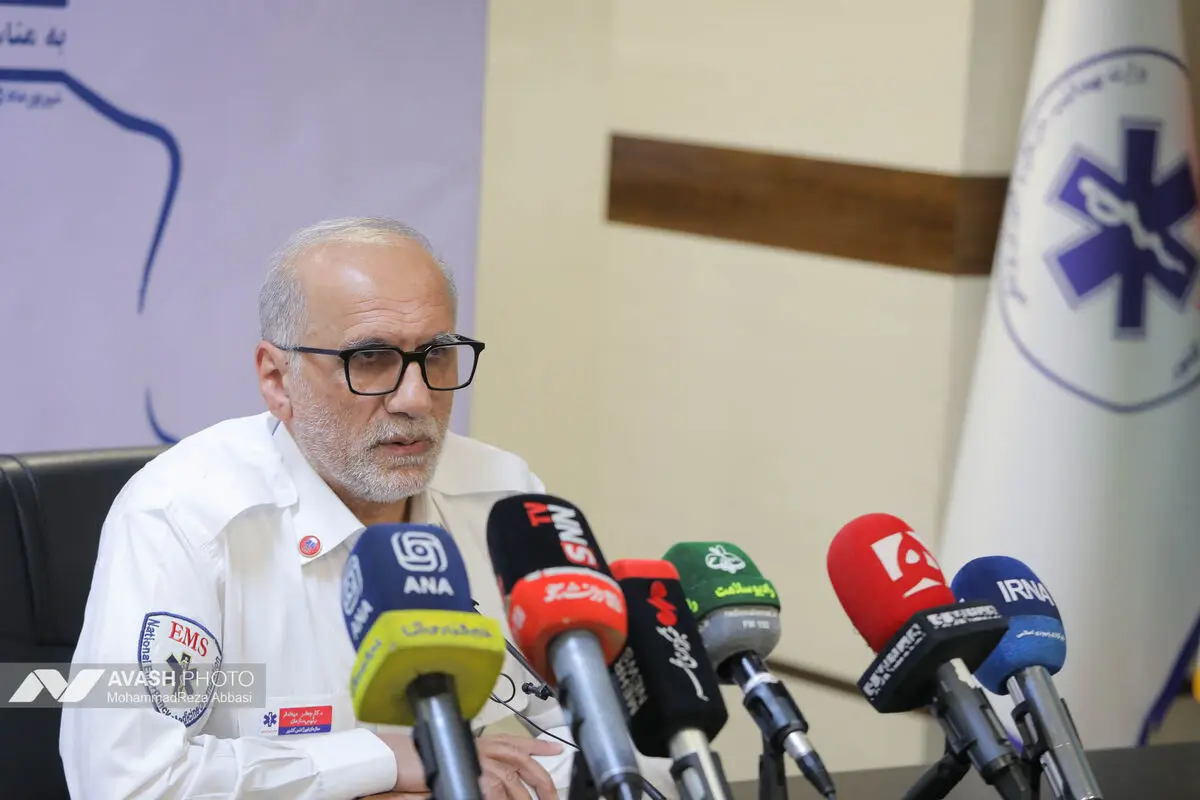 نشست خبری رئیس سازمان اورژانس کشور