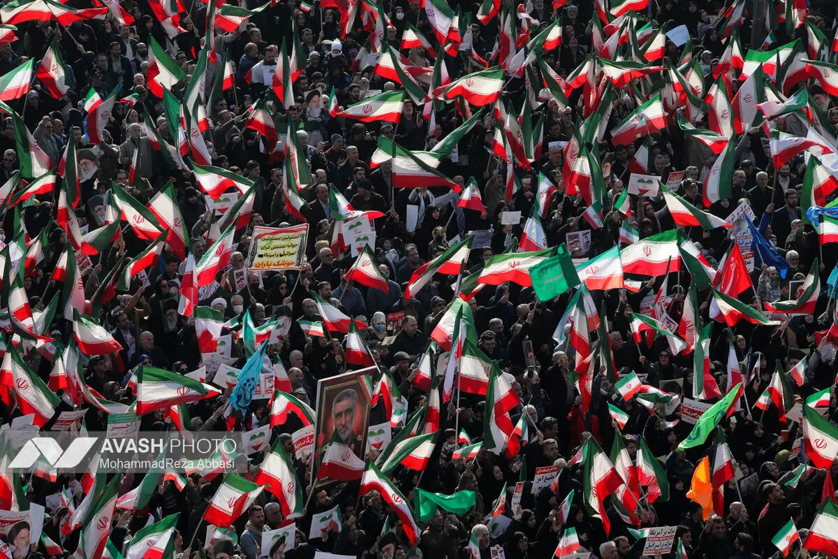 راهپیمایی محکومیت اقدامات تروریستی آمریکا و رژیم صهیونیستی علیه ملت ایران - تهران
