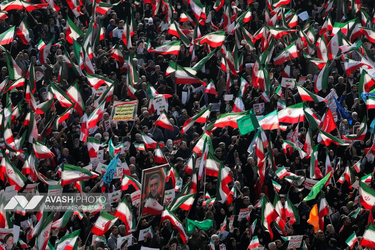 راهپیمایی محکومیت اقدامات تروریستی آمریکا و رژیم صهیونیستی علیه ملت ایران - تهران