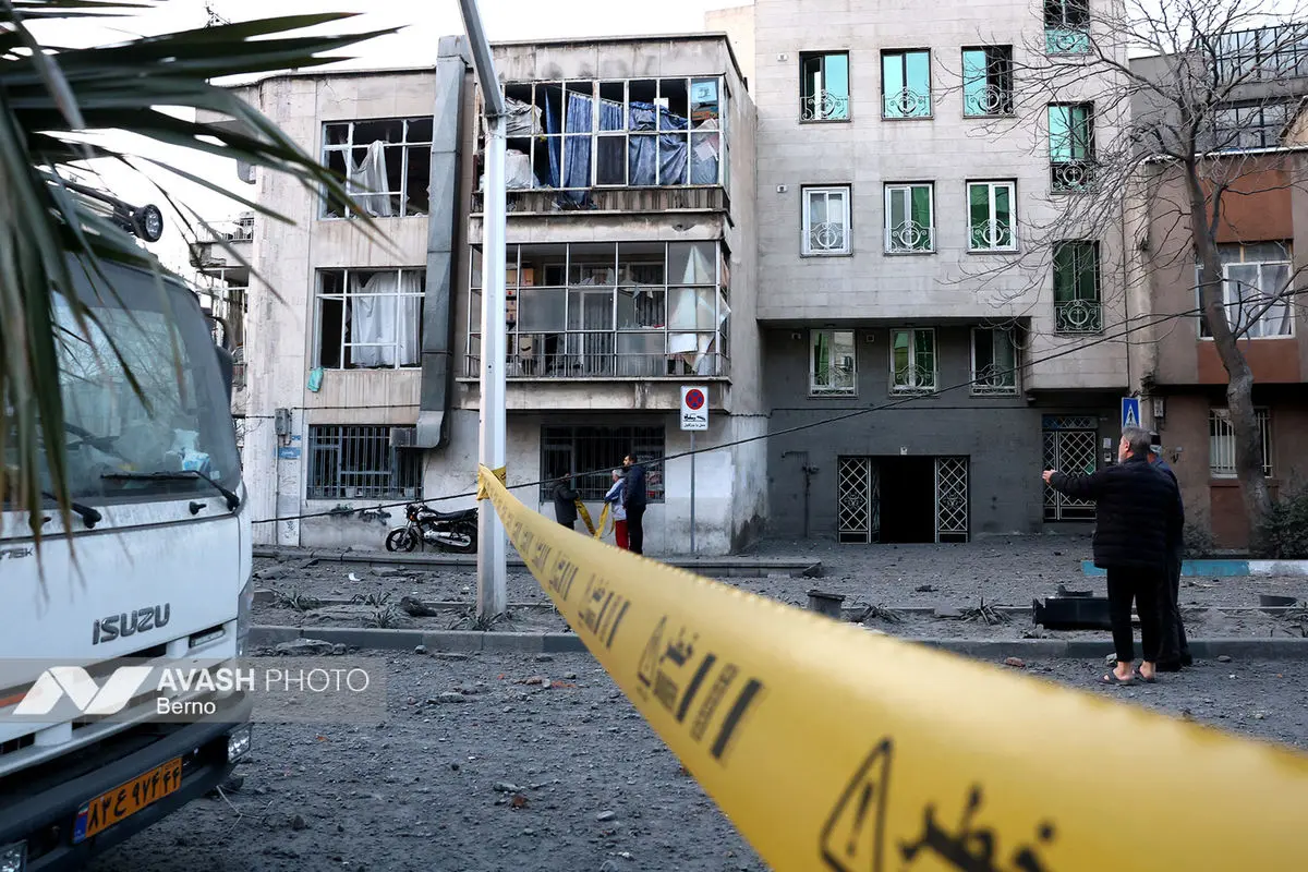 حمله هوایی صبح  امروز به تهران