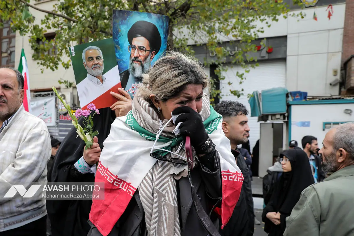 مراسم تشییع پیکر شهدای جنایات اخیر صهیونی - آمریکایی _۱