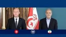 تماس تلفنی مسعود پزشکیان با رئیس جمهور تونس 