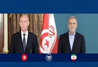تماس تلفنی مسعود پزشکیان با رئیس جمهور تونس 
