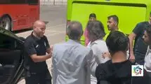 خداحافظی ساپینتو و ترک ورزشگاه با ماشین شخصی