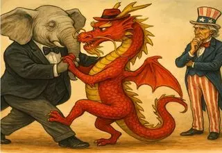 تانگوی اژدها و فیل مقابل عقاب