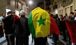 جشن صعود مراکش در هلند با شعار «فلسطین آزاد» 