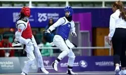 شکست دختر تکواندوکار ایران مقابل نایب قهرمان جهان