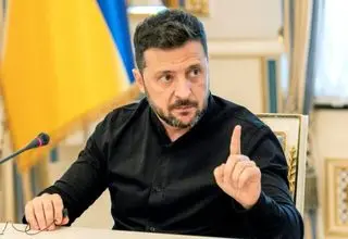دیدار زلنسکی با رهبران اروپایی در سفارت اوکراین