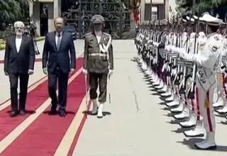 استقبال رسمی محمدرضا عارف از نخست‌وزیر ازبکستان در سعدآباد
