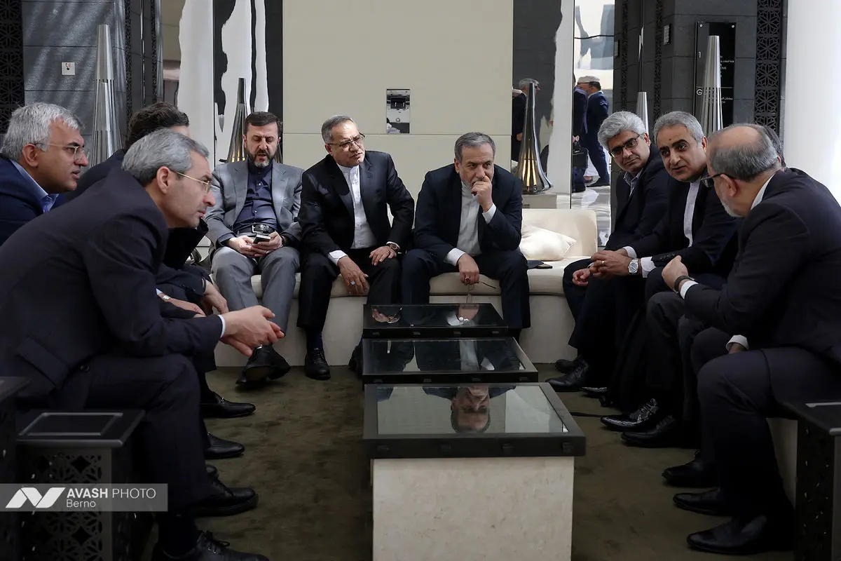 هیات مذاکره کننده ایران پیش از آغاز دور سوم مذاکرات ایران و آمریکا در عمان