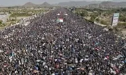 راهپیمایی یمنی‌ها در حمایت از مردم غزه 