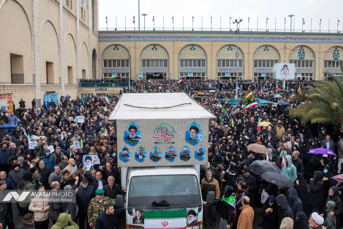 تشییع پیکر شهید اسماعیل خطیب وزیر اطلاعات