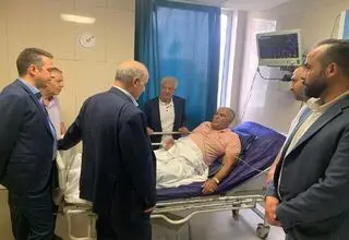 عیادت مسئولان فدراسیون فوتبال از حسن روشن