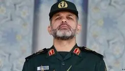 اولین فیلم از حضور سردار وحیدی در مصلی تهران