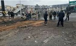 آخرین وضعیت اتوبان باقری پس از اصابت موشک