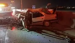 تصادف زنجیره‌ای پنج خودرو در اتوبان تهران–قم/  ۱۱ مصدوم