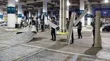ظرفیت اسکان زائران مراسم تشییع پیکر رهبر شهید انقلاب در مشهد در پارکینگ‌های ۱ و ۳ حرم مطهر امام رضا(ع)