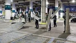 ظرفیت اسکان زائران مراسم تشییع پیکر رهبر شهید انقلاب در مشهد در پارکینگ‌های ۱ و ۳ حرم مطهر امام رضا(ع)