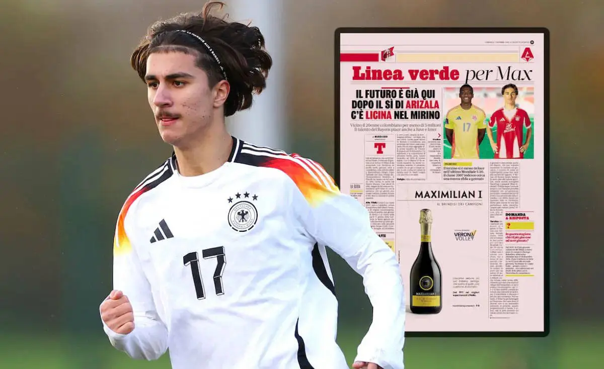 استعداد 18 ساله بایرن مونیخ در رادار سه باشگاه بزرگ ایتالیا