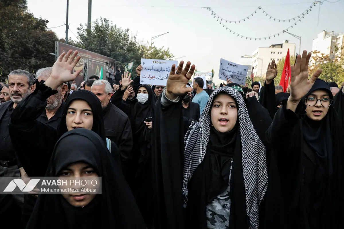 مراسم تشییع پیکرهای ۱۰۰ شهید گمنام - تهران