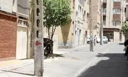 جابجایی تیرهای چراغ برق مزاحم در تهران