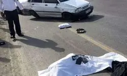 تصادف مرگبار چوپان در جاده