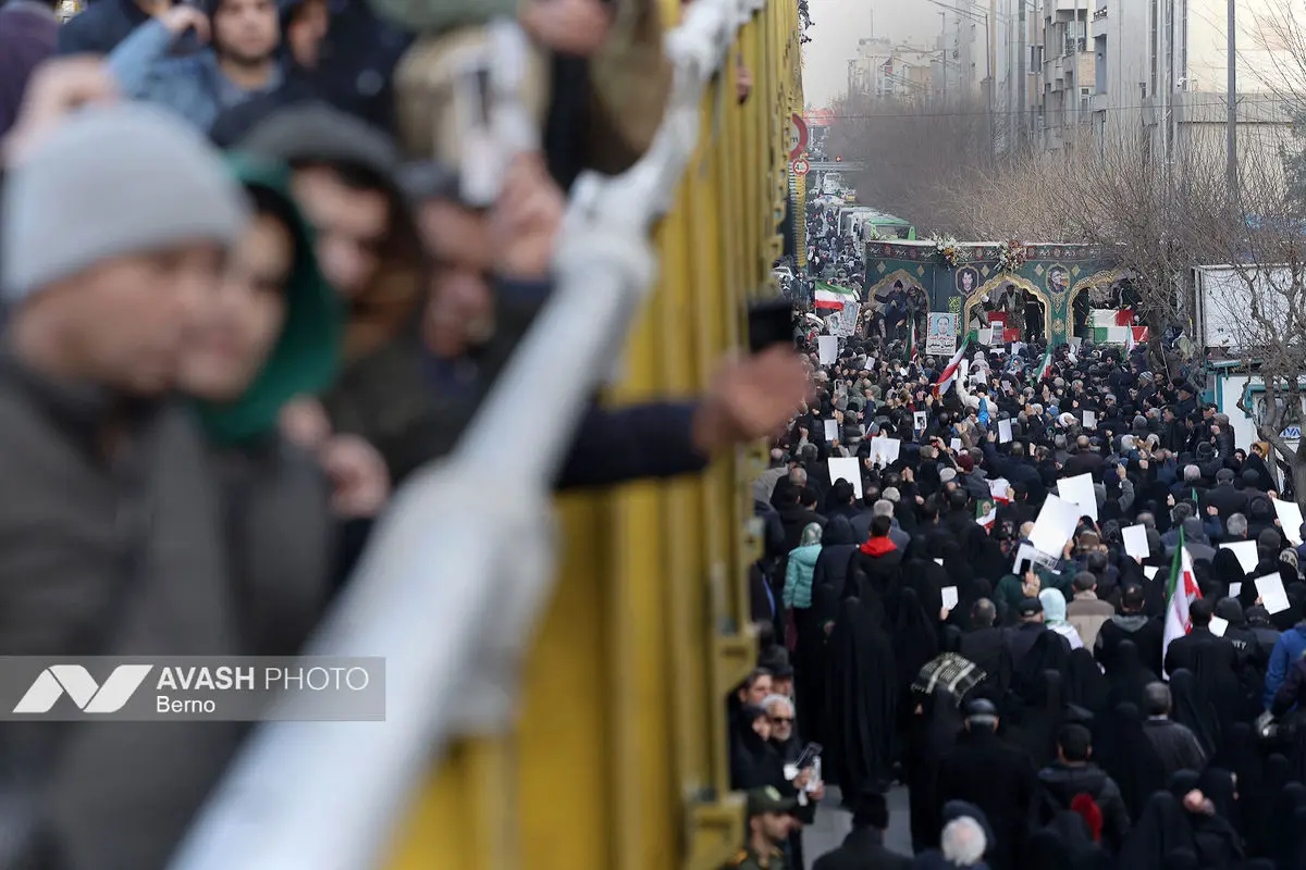 مراسم تشییع پیکر شهدای جنایات اخیر صهیونی - آمریکایی _۲