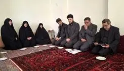 دیدار معاون بنیاد شهید با خانواده شهیدان قاسمی و فروغی‌راد