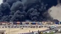 اسکله در آتش