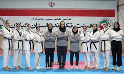 ناهید کیانی و مبینا نعمت زاده در ترکیب تکواندوی زنان ایران در قهرمانی آسیا