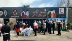 افتتاح قرارگاه نوروزی هلال احمر در ورودی جاده هراز + عکس 