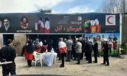 افتتاح قرارگاه نوروزی هلال احمر در ورودی جاده هراز + عکس 