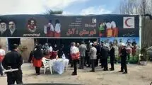 افتتاح قرارگاه نوروزی هلال احمر در ورودی جاده هراز + عکس 