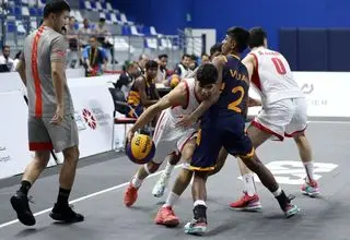 دومین پیروزی تیم ملی بسکتبال سه نفره پسران ایران