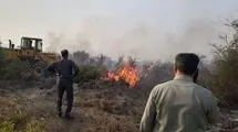 اطفای آتش‌سوزی در میانکاله ادامه دارد
