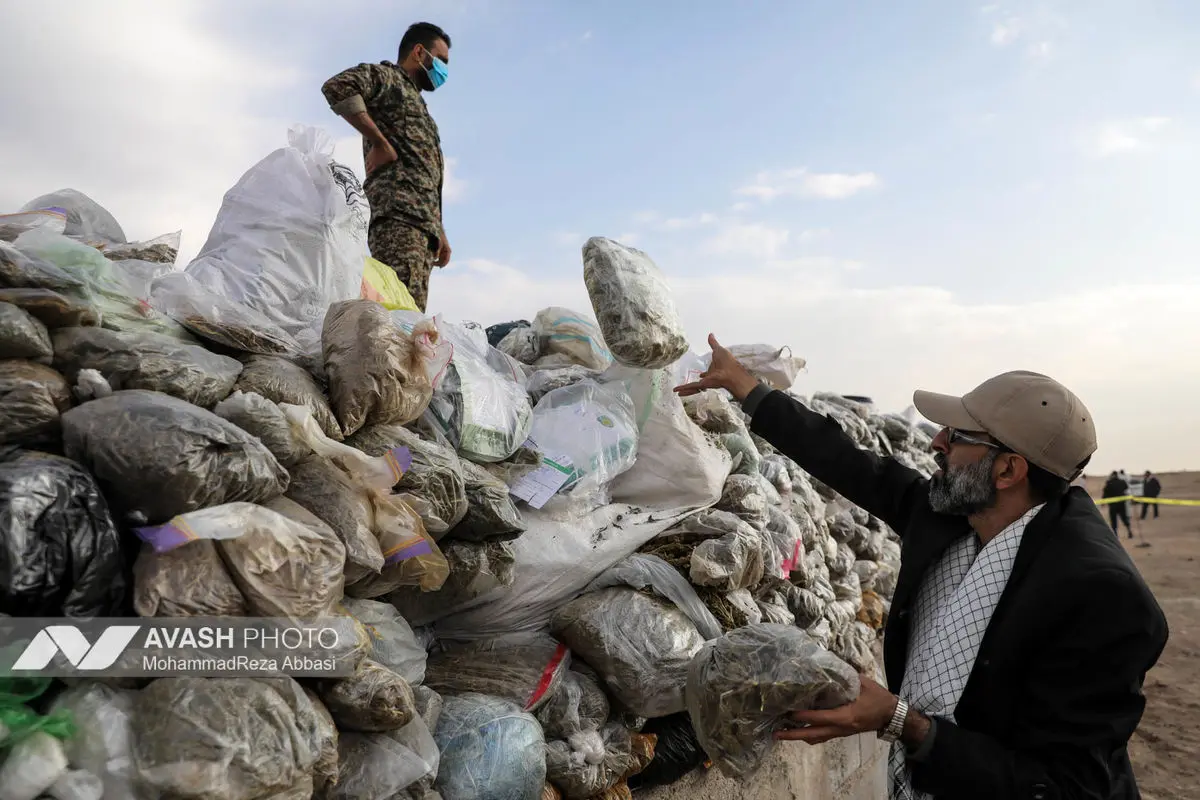 امحای ۲۰ تن مواد مخدر