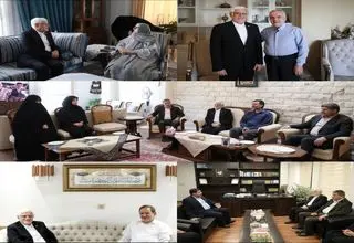 دیدار عارف با معاونین اول سابق و خانواده‌های آنان 