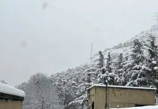 بارش برف ۲۰ سانتی‌متری در تهران+عکس