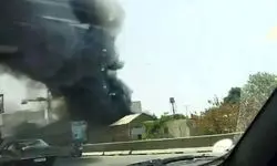 جزییات آتش سوزی کارگاه مبل سازی در آزادراه کرج _تهران
