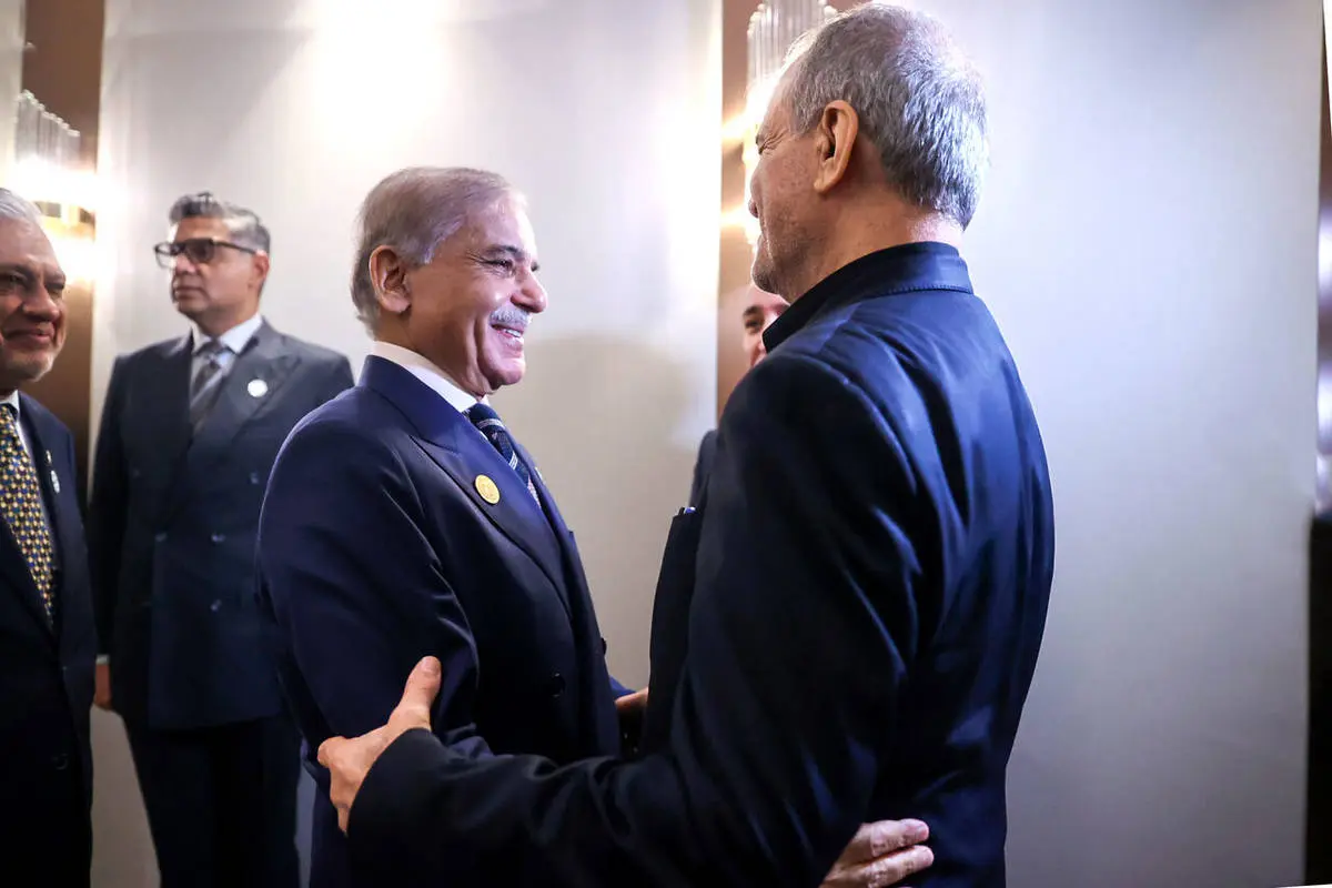 پزشکیان با نخست وزیر پاکستان دیدار و گفت و گو کرد