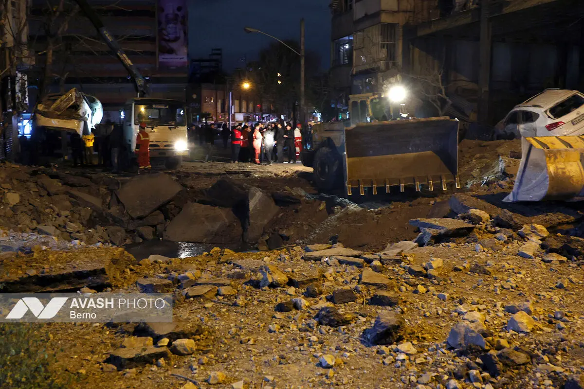 حملات شبانه آمریکایی - اسرائیلی به مناطق مسکونی تهرانAmerican-Israeli nighttime attacks on residential areas in Tehran