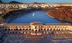 یخ بستن سد زاینده رود 