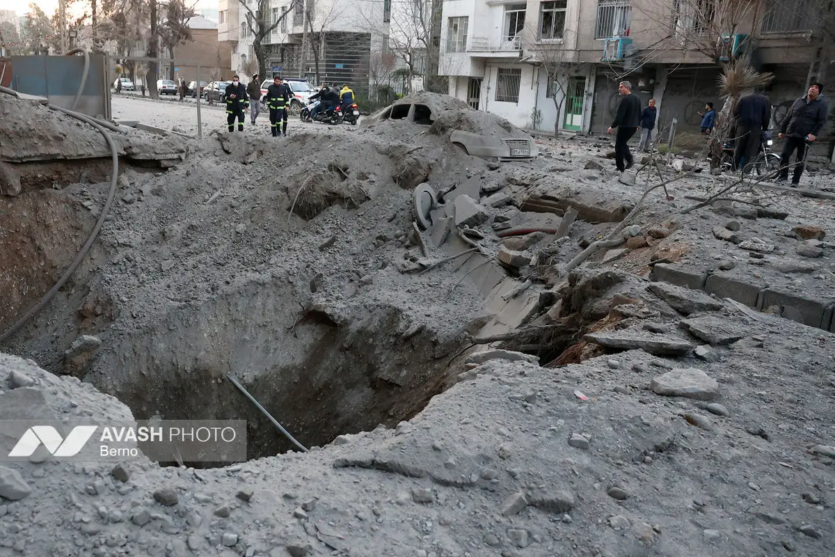 حمله هوایی صبح  امروز به تهران