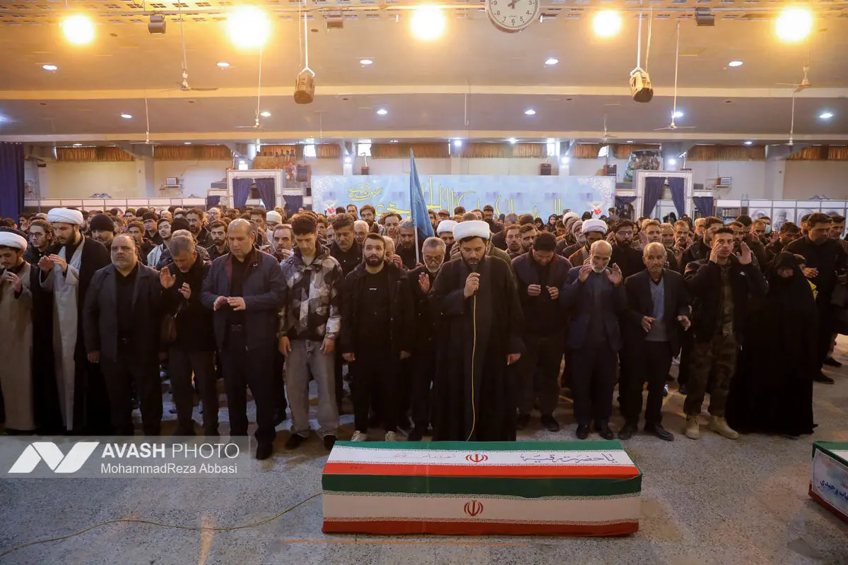 وداع با پیکر شهدای حملات صهیونی-آمریکایی