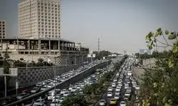 ترافیک سنگین در تهران امروز 27 بهمن 1404