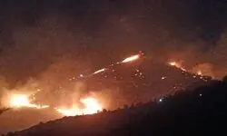 وقوع آتش‌سوزی در کوه بلوار جمهوری شیراز