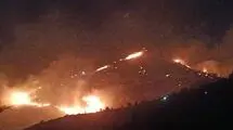 وقوع آتش‌سوزی در کوه بلوار جمهوری شیراز