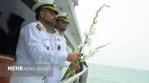  محل شهادت شهدای پرواز ۶۵۵ در خلیج فارس گلباران شد