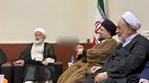 مهدی کروبی با سیدحسن خمینی دیدار کرد 