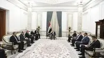 دیدار ظریف و رئیس جمهور عراق در بغداد 